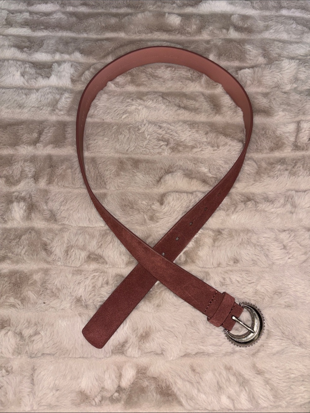 Women's Rose Suede Western-Style Belt
